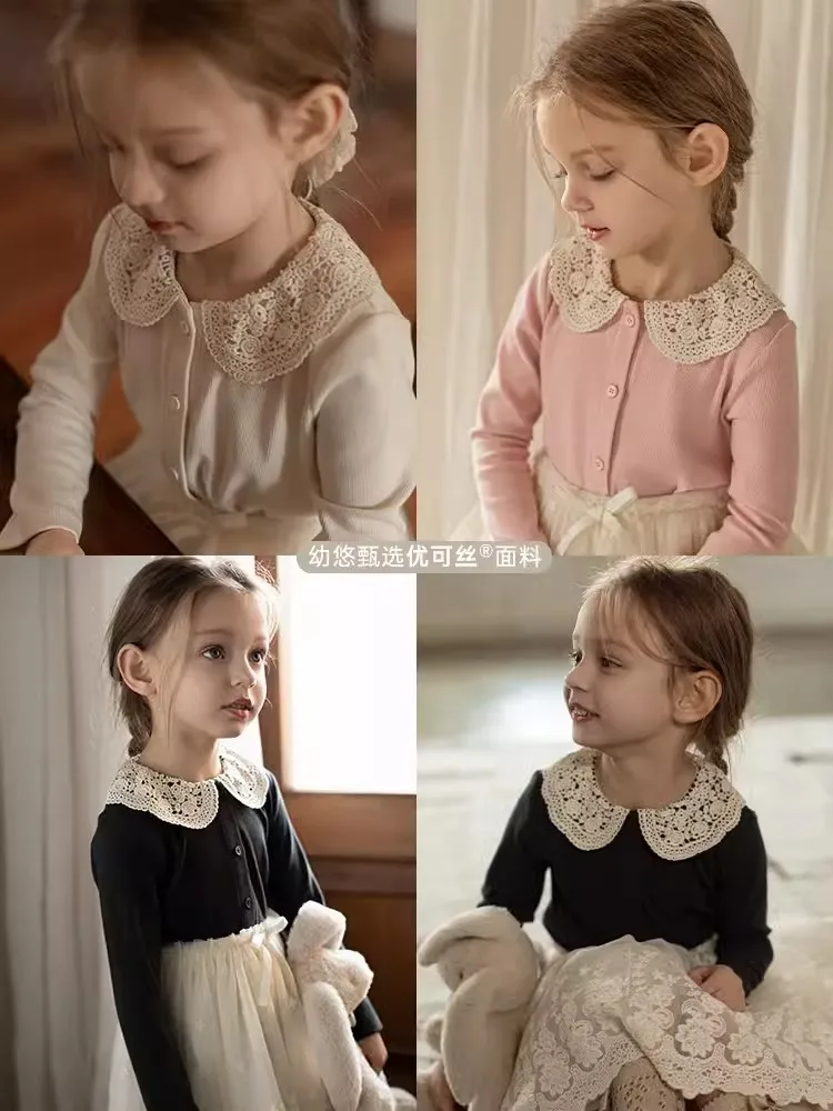 Spring New Children Versatile Elastic Bottom Shirt Girls Long Sleeve Lace Lapel Top
Spring New Children Versatile Elastic Bottom Shirt Girls Long Sleeve Lace Lapel Top