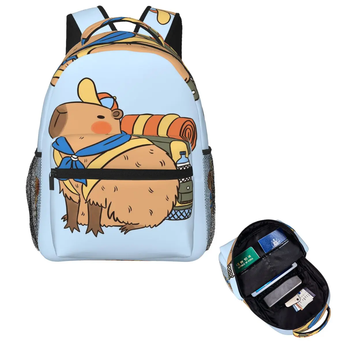 Cute Capybara Ready For Camping Student Backpack School Bag Hiking Travel Daypack for Men Women Fashion Bookbag Shoulder Bags
Cute Capybara Ready For Camping Student Backpack School Bag Hiking Travel Daypack for Men Women Fashion Bookbag Shoulder Bags