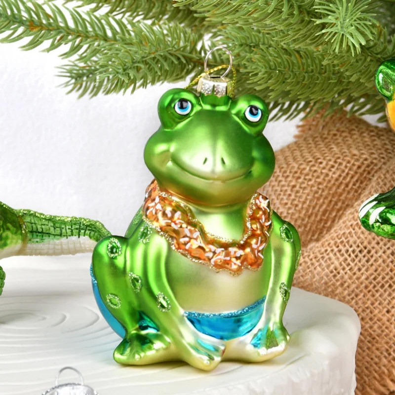 Christmas Decor Glass Frog Painted Christmas Tree Creative Dress Up Hanging Decor Shopping Mall Window Scene Arrangement Hanging
Christmas Decor Glass Frog Painted Christmas Tree Creative Dress Up Hanging Decor Shopping Mall Window Scene Arrangement Hanging