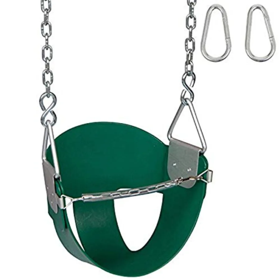 Swing Set Stuff Highback Half Bucket Seat Green with Chains and Hooks and SSS Logo Sticker
Swing Set Stuff Highback Half Bucket Seat Green with Chains and Hooks and SSS Logo Sticker