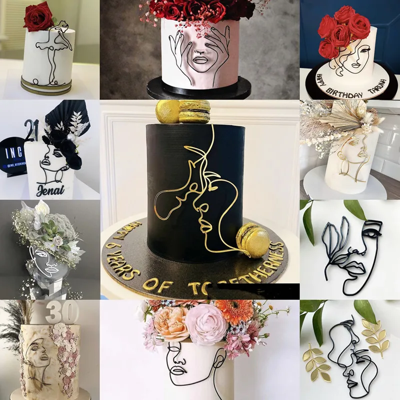 Acrylic Minimalist Art Lady Face Cake Topper Girl Happy Birthday Cake Decoration Wedding Cake Toppers Decor Party Supplies
Acrylic Minimalist Art Lady Face Cake Topper Girl Happy Birthday Cake Decoration Wedding Cake Toppers Decor Party Supplies