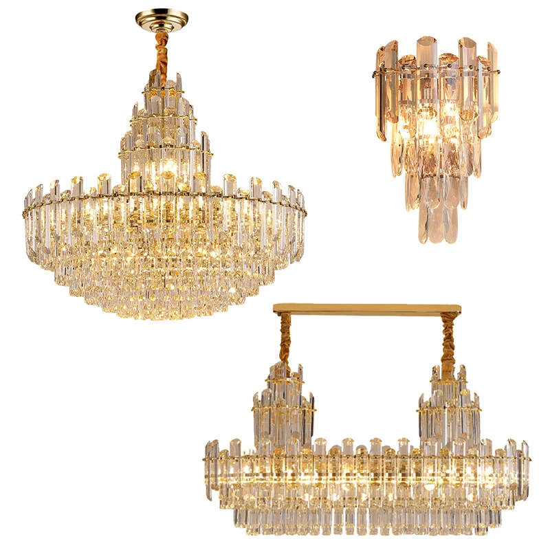 LED Crystal Pendant Lights Lustres Luxury Gold Hanging Lamps for Ceiling Decoration Maison Artistic Home Decor for Living Room
LED Crystal Pendant Lights Lustres Luxury Gold Hanging Lamps for Ceiling Decoration Maison Artistic Home Decor for Living Room