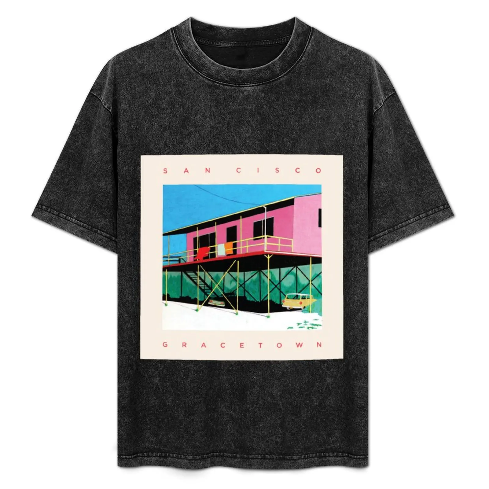 San Cisco New Album Cover Gracetown T-Shirt Anti-Perspiration Workout Top
San Cisco New Album Cover Gracetown T-Shirt Anti-Perspiration Workout Top
