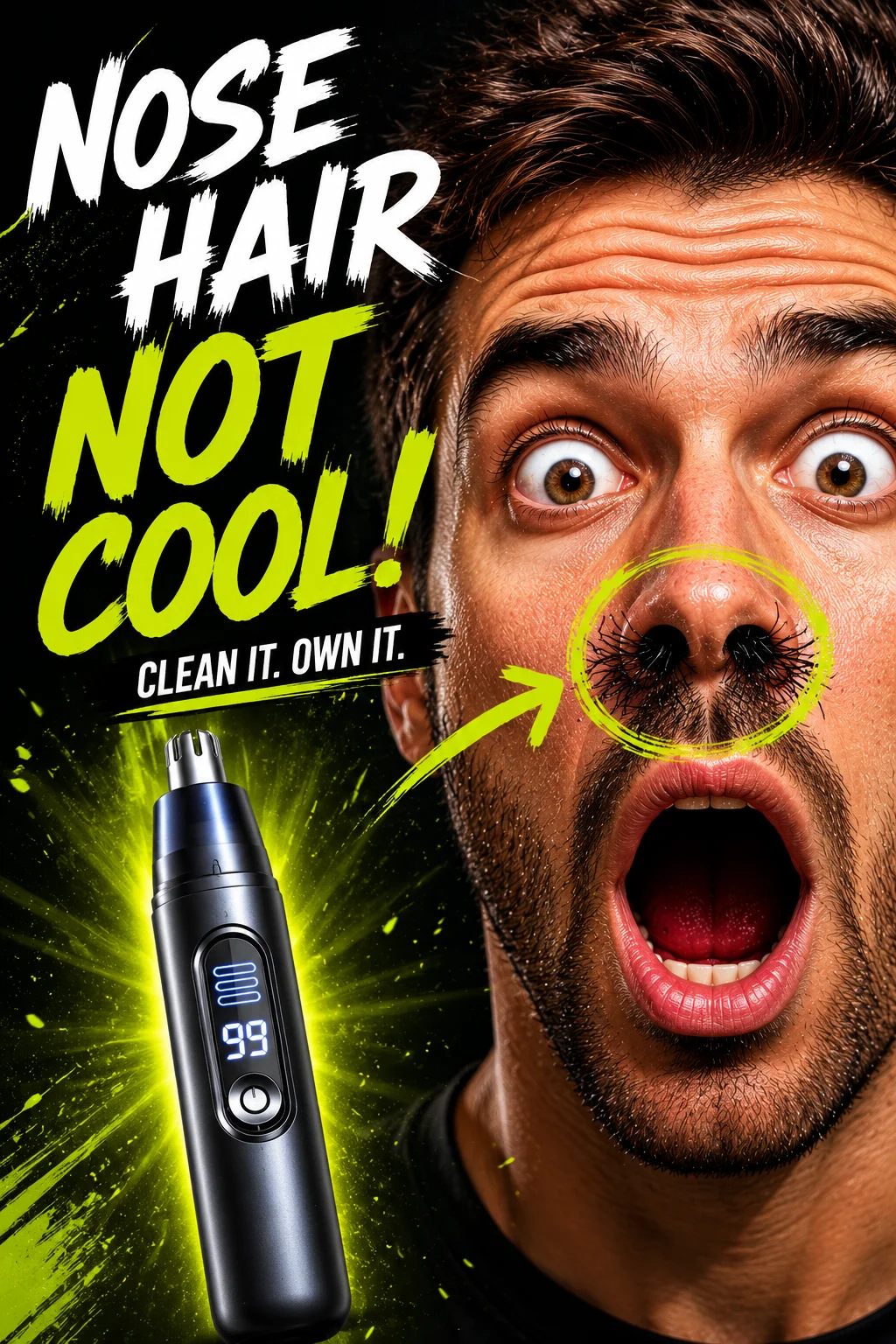 Rechargeable portable mini electric nose hair trimmer with digital display, ear hair trimmer, nose hair shaver, free shipping
Rechargeable portable mini electric nose hair trimmer with digital display, ear hair trimmer, nose hair shaver, free shipping