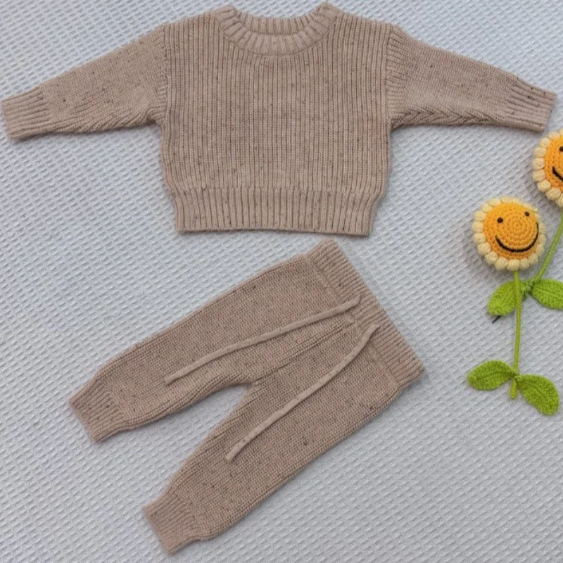 Winter Kids Sweater Pants Sets Cotton O-Neck Unisex Baby Clothes New Thick
Winter Kids Sweater Pants Sets Cotton O-Neck Unisex Baby Clothes New Thick