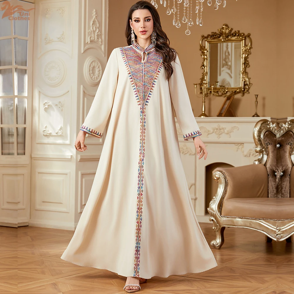 New Fashion Muslim Women Maxi Dress Embroidery Abaya Dubai Kaftan Eid Djellaba Ramadan Islam Jalabiya Caftan Marocain Femme Robe
New Fashion Muslim Women Maxi Dress Embroidery Abaya Dubai Kaftan Eid Djellaba Ramadan Islam Jalabiya Caftan Marocain Femme Robe