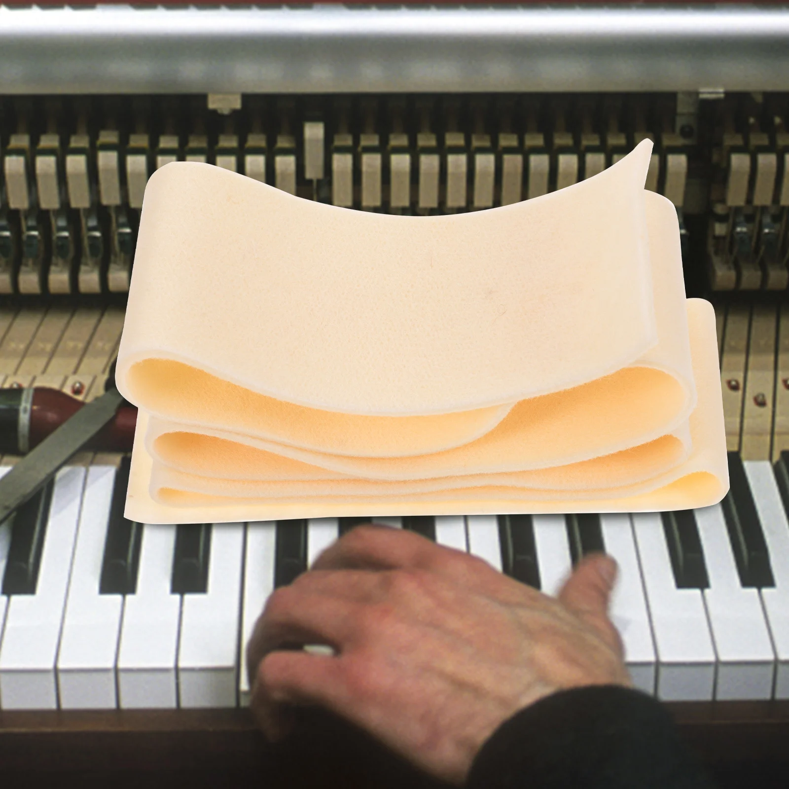 Piano Tuning Felt Strip Professional Mute Tool Woolen Accessory Durable Replacement Practical Sound Weakenting Strips For 
Piano Tuning Felt Strip Professional Mute Tool Woolen Accessory Durable Replacement Practical Sound Weakenting Strips For
