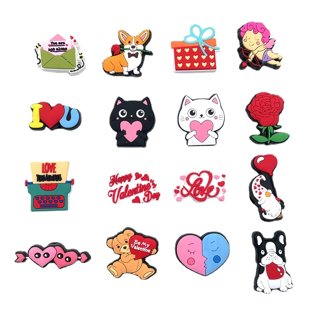 New 1Pcs Valentine's Day Shoes Charms for Crocs DIY Badge Clogs Kids Pins Decoration Jeans Shoe Accessories X-mas Wholesale
New 1Pcs Valentine's Day Shoes Charms for Crocs DIY Badge Clogs Kids Pins Decoration Jeans Shoe Accessories X-mas Wholesale