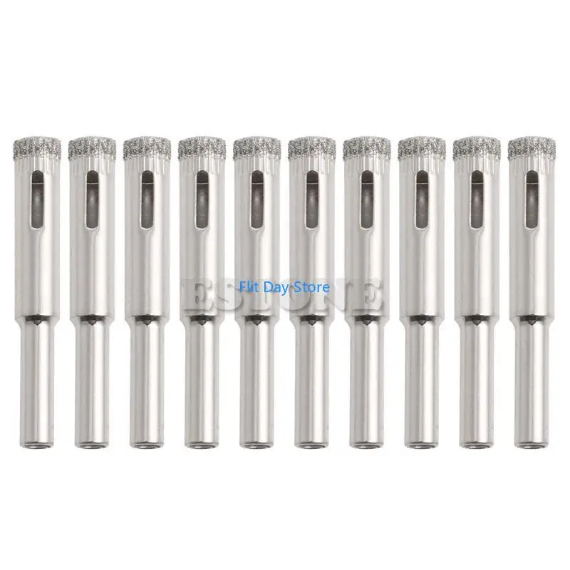 F92C New 10Pcs 8mm Diamond Coated Drill Bits Hole Glass Tile Ceramic Marble
F92C New 10Pcs 8mm Diamond Coated Drill Bits Hole Glass Tile Ceramic Marble