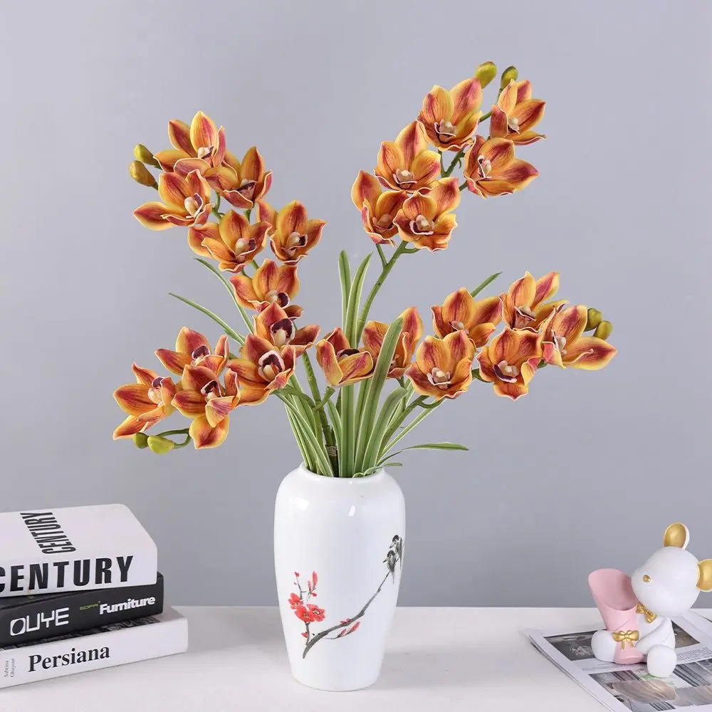 6 Heads Artificial Papilio Orchid Bendable Stems Lifelike Simulation Phalaenopsis Real Touch Vivid Colors Fake Flowers
6 Heads Artificial Papilio Orchid Bendable Stems Lifelike Simulation Phalaenopsis Real Touch Vivid Colors Fake Flowers