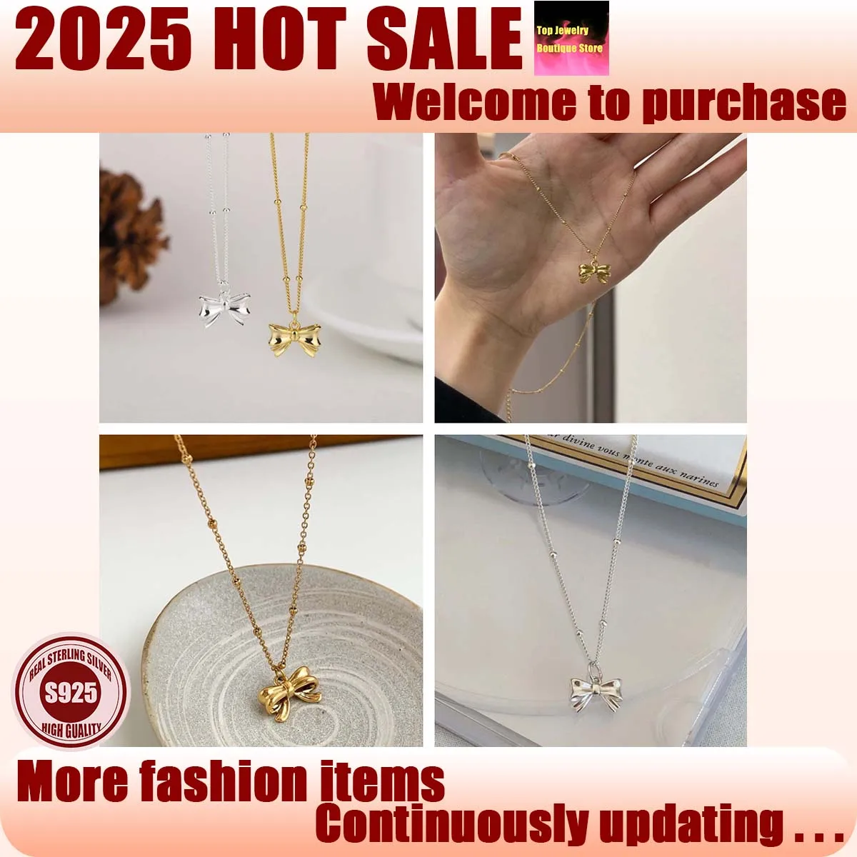 S925 Silver Fashionable Simple Runaway Princess Bow Premium Ins Style Women's Light Luxury Small Pendant Free Shipping
S925 Silver Fashionable Simple Runaway Princess Bow Premium Ins Style Women's Light Luxury Small Pendant Free Shipping