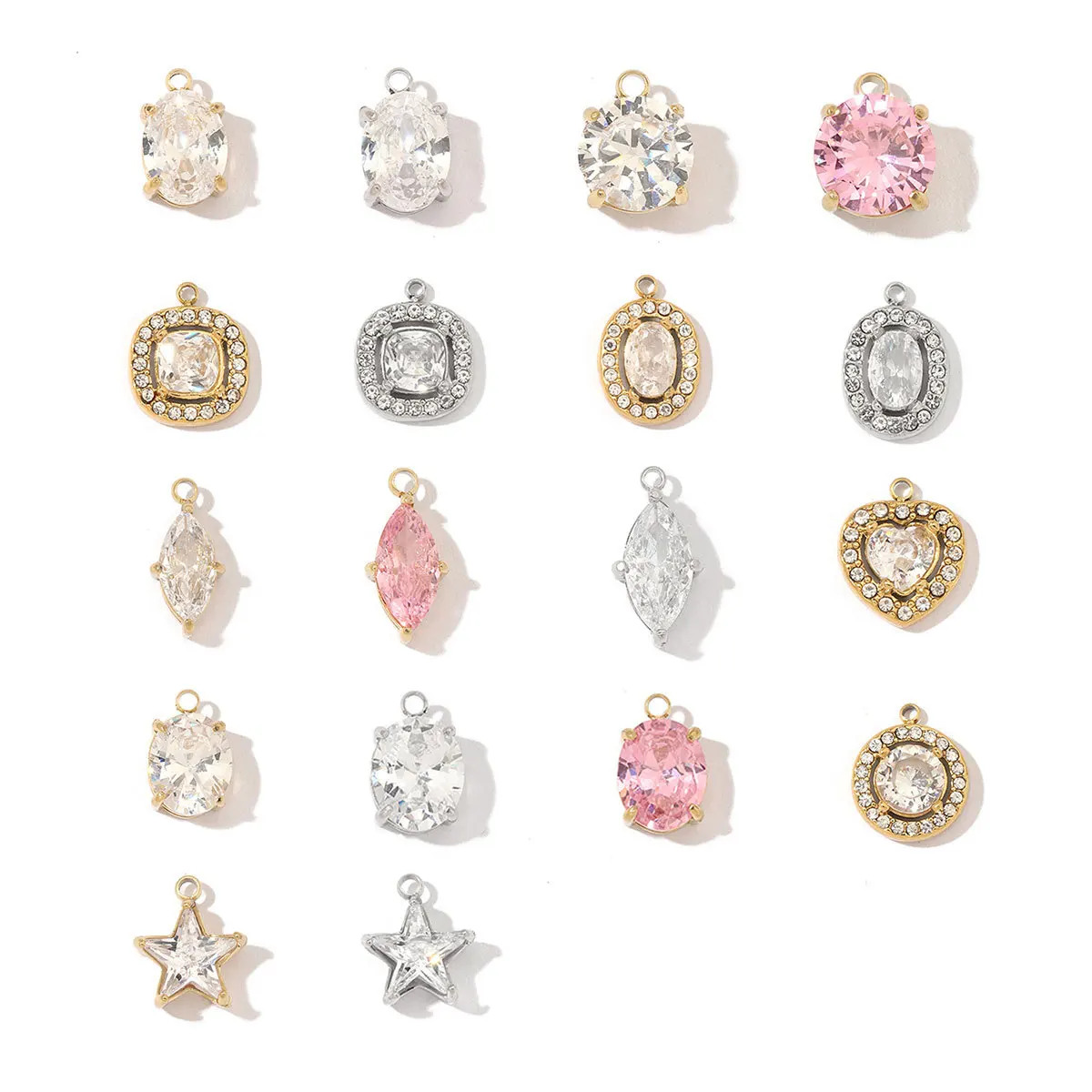1Pc Mini Stainless Steel Pendant Crystal Rhinestone Star Oval Diamond Heart Jewelry for Necklace Keychain DIY Fashion Accessory
1Pc Mini Stainless Steel Pendant Crystal Rhinestone Star Oval Diamond Heart Jewelry for Necklace Keychain DIY Fashion Accessory