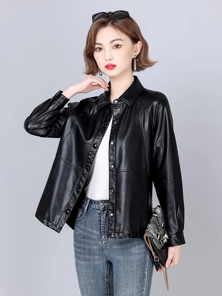 Haining Genuine Leather Jacket Women's Short Sheepskin Coat 2026 Spring Autumn New Style Versatile Loose plus Size Outerwear
Haining Genuine Leather Jacket Women's Short Sheepskin Coat 2026 Spring Autumn New Style Versatile Loose plus Size Outerwear