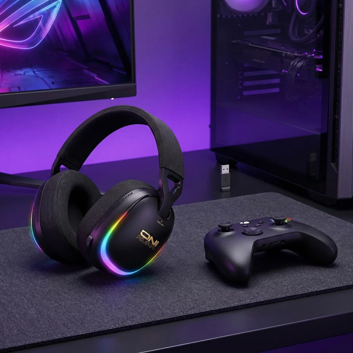 ONIKUMA GT805 4-Mode Gaming Headset | Ultra-Low Latency Wireless, Rotatable Microphone, Long Battery Life for PC/Laptop/Mobile
ONIKUMA GT805 4-Mode Gaming Headset | Ultra-Low Latency Wireless, Rotatable Microphone, Long Battery Life for PC/Laptop/Mobile