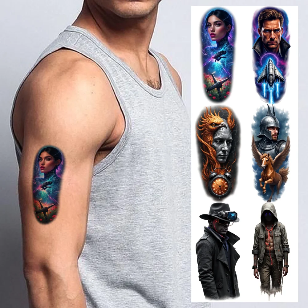 9pcs Temporary Tattoo Zombie Creature Colorful Realism Mystic Woman With Orb Green Eyed Creature For Back Arms Male
9pcs Temporary Tattoo Zombie Creature Colorful Realism Mystic Woman With Orb Green Eyed Creature For Back Arms Male