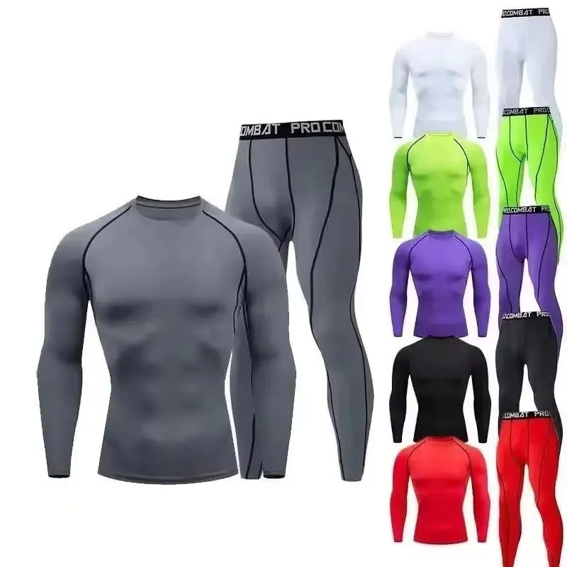 Men 2pcs Compression Sportswear Suit Elastic Training Sports Yoga Sets Workout Jogging Fitness Clothing Tracksuit Pants Sporting
Men 2pcs Compression Sportswear Suit Elastic Training Sports Yoga Sets Workout Jogging Fitness Clothing Tracksuit Pants Sporting