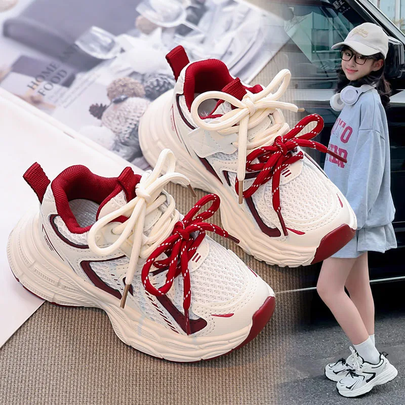 Spring and Autumn New Sports Shoes Campus Style Boys and Girls Running Dad Shoes Single Mesh Breathable
Spring and Autumn New Sports Shoes Campus Style Boys and Girls Running Dad Shoes Single Mesh Breathable