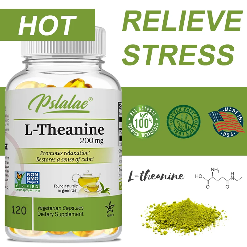 L-Theanine 200 Mg - Relieve Fatigue, Improve Negative Emotions, Relax The Body and Mind, and Improve Sleep Quality
L-Theanine 200 Mg - Relieve Fatigue, Improve Negative Emotions, Relax The Body and Mind, and Improve Sleep Quality