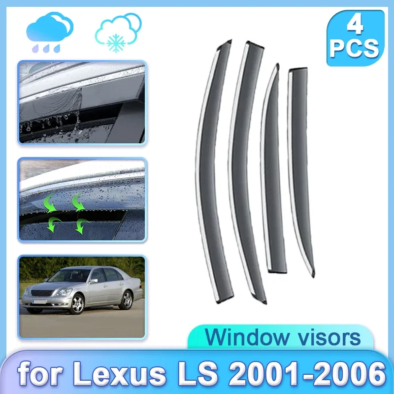 Car Window Door Visor for Lexus LS 430 XF30 LS430 2001~2006 2003 2004 Weathershield Door Visor Wind Rain Sun Guard Accessories
Car Window Door Visor for Lexus LS 430 XF30 LS430 2001~2006 2003 2004 Weathershield Door Visor Wind Rain Sun Guard Accessories