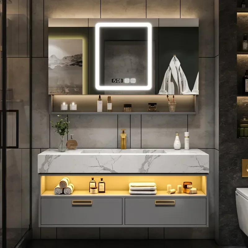 Bathroom Furniture Solid Wood Cabinet With Sink Wash Basin With And Mirror Vanity Toilet Simple Modern Washbasin Light Luxury Sl
Bathroom Furniture Solid Wood Cabinet With Sink Wash Basin With And Mirror Vanity Toilet Simple Modern Washbasin Light Luxury Sl
