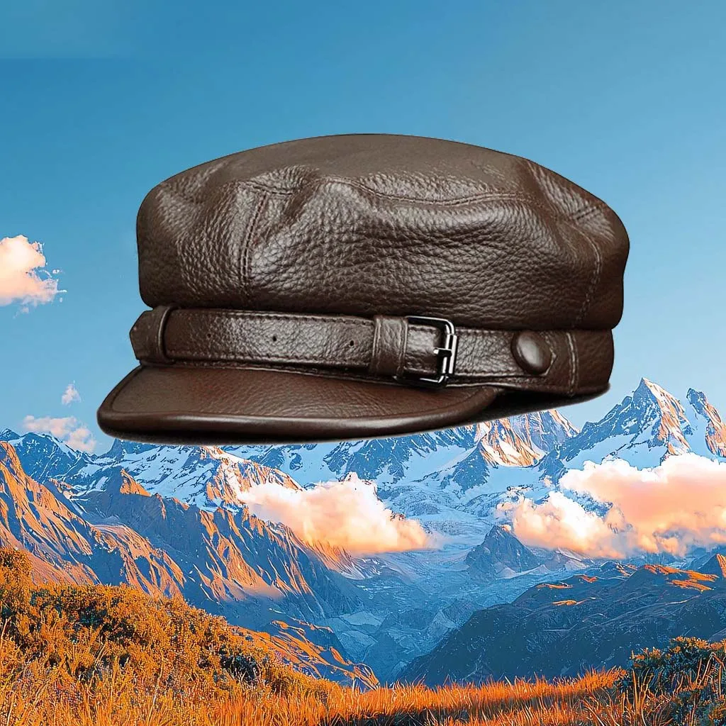 Autumn Winter Real Cow Leather Retro Visor Hat For Men British Style Top Grade Newsboy Cap Street Fashion Soft Bucket Dad Hat
Autumn Winter Real Cow Leather Retro Visor Hat For Men British Style Top Grade Newsboy Cap Street Fashion Soft Bucket Dad Hat