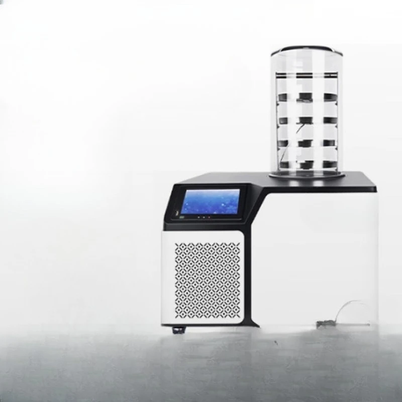 Vacuum freeze dryer Laboratory medicinal materials food fruit and vegetable multi-manifold hanging bottle vertical freeze dryer
Vacuum freeze dryer Laboratory medicinal materials food fruit and vegetable multi-manifold hanging bottle vertical freeze dryer