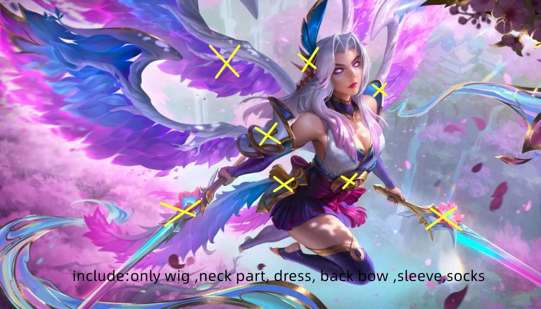 Irelia H Store LOL Kayle Spirit Blossom Cosplay Costume Women only dress and wig Custom size made
Irelia H Store LOL Kayle Spirit Blossom Cosplay Costume Women only dress and wig Custom size made