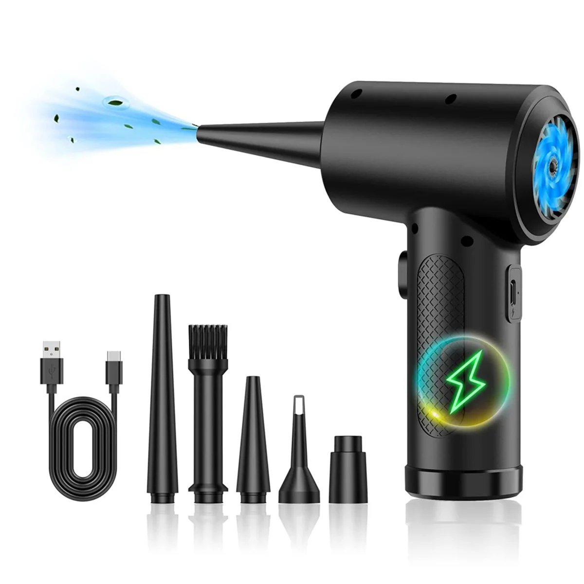 Compressed Air Duster for Computer Keyboard 51000 RPM Mini Electric Cordless Air Dust Cleaner
Compressed Air Duster for Computer Keyboard 51000 RPM Mini Electric Cordless Air Dust Cleaner
