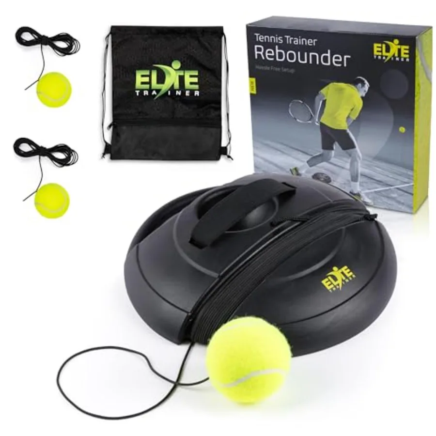 Tennis Rebound Ball Set Solo Practice Rebounder, No Filling Required, Heavy Duty Power Base 3 Balls with String, Drawstring Bag
Tennis Rebound Ball Set Solo Practice Rebounder, No Filling Required, Heavy Duty Power Base 3 Balls with String, Drawstring Bag