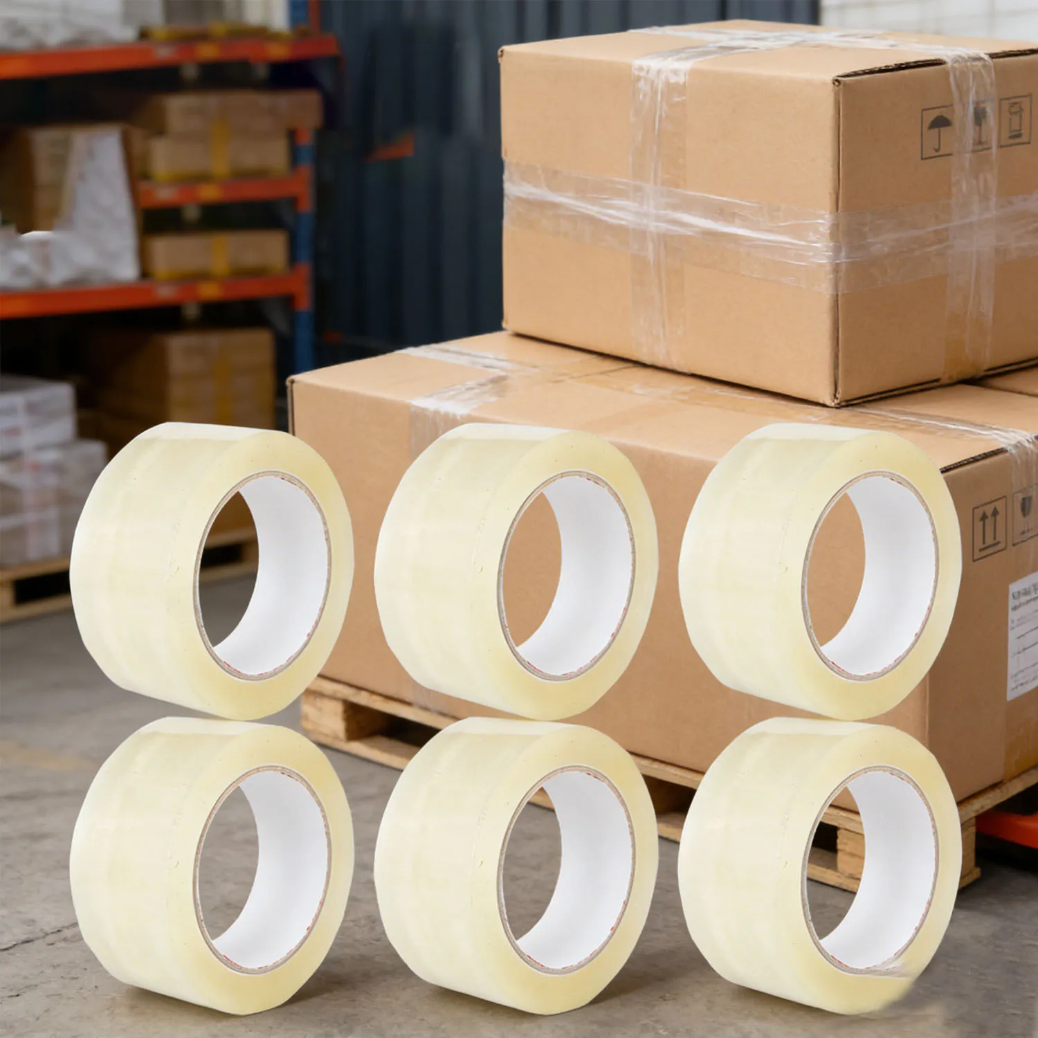 6Pcs Low-Noise Silent Transparent Packing Tape, E-Commerce Express Delivery Silent Sealing Tape Adhesive tape Silent Tape
6Pcs Low-Noise Silent Transparent Packing Tape, E-Commerce Express Delivery Silent Sealing Tape Adhesive tape Silent Tape