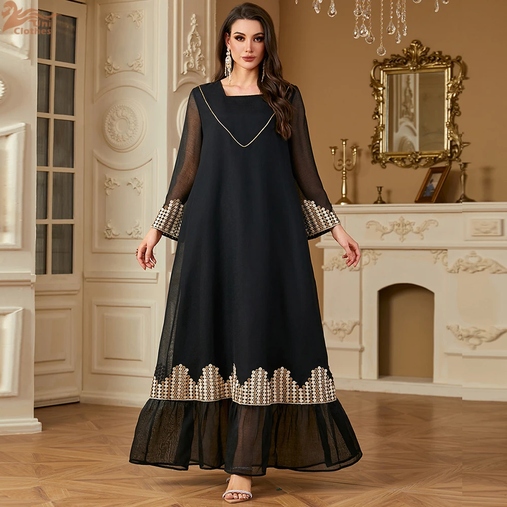 Elegant Dubai Abayas for Women Ramadan Muslim Dress Turkey Kaftan Eid Djellaba Islam Clothing Arabic Robe Black Jalabiya Caftan
Elegant Dubai Abayas for Women Ramadan Muslim Dress Turkey Kaftan Eid Djellaba Islam Clothing Arabic Robe Black Jalabiya Caftan