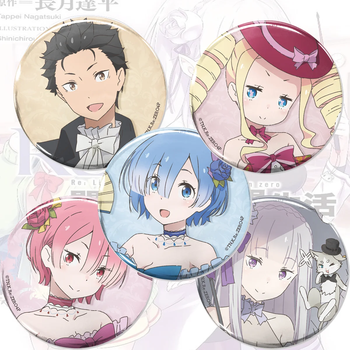 Re:ZERO -Starting Life in Another World 6cm Badge Rem Ram Emilia Subaru Print Anime Badge Brooch Collection Gift
Re:ZERO -Starting Life in Another World 6cm Badge Rem Ram Emilia Subaru Print Anime Badge Brooch Collection Gift