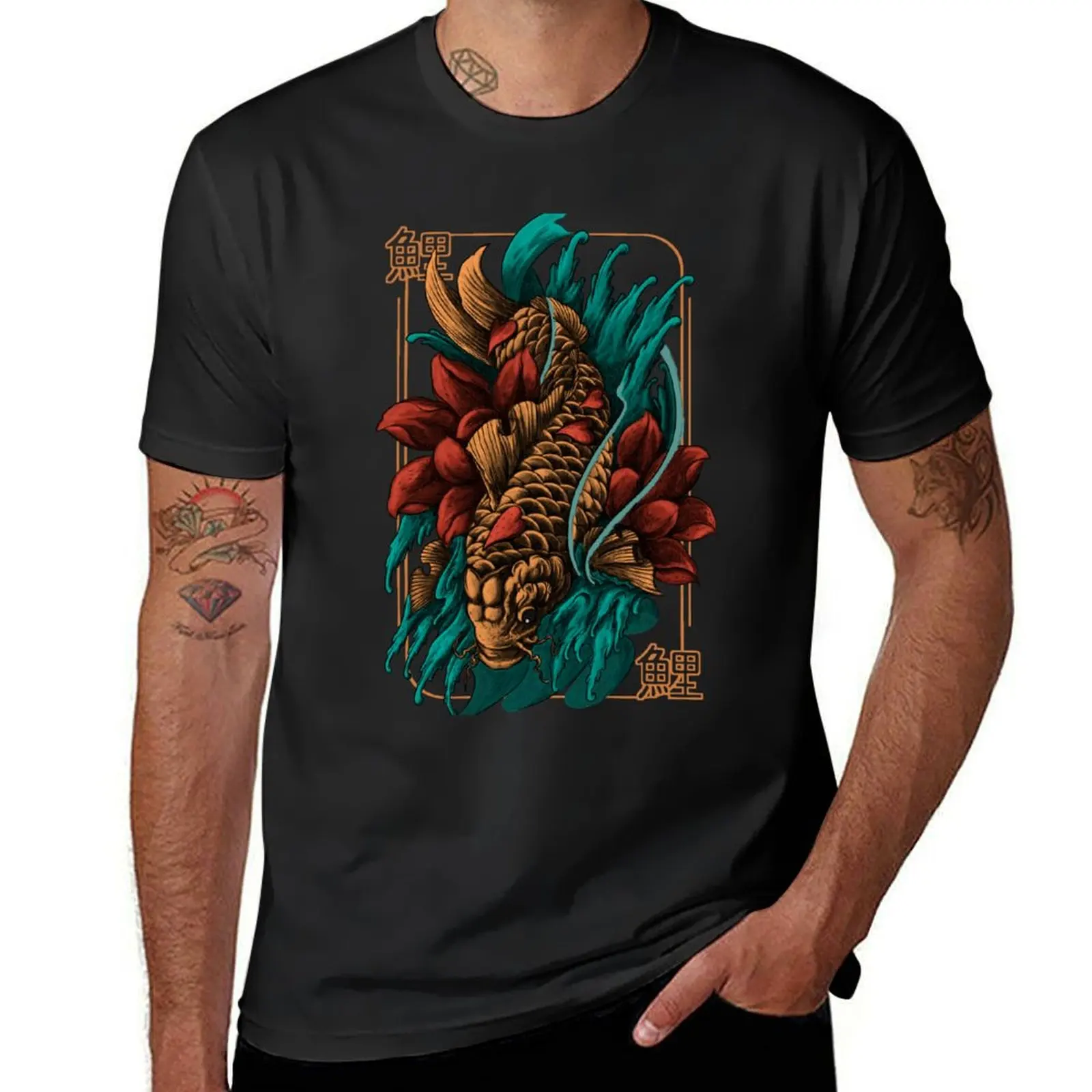 Koi fish japanese art T-Shirt blanks for a boy T-shirts oversize football t shirt black t shirts for men
Koi fish japanese art T-Shirt blanks for a boy T-shirts oversize football t shirt black t shirts for men
