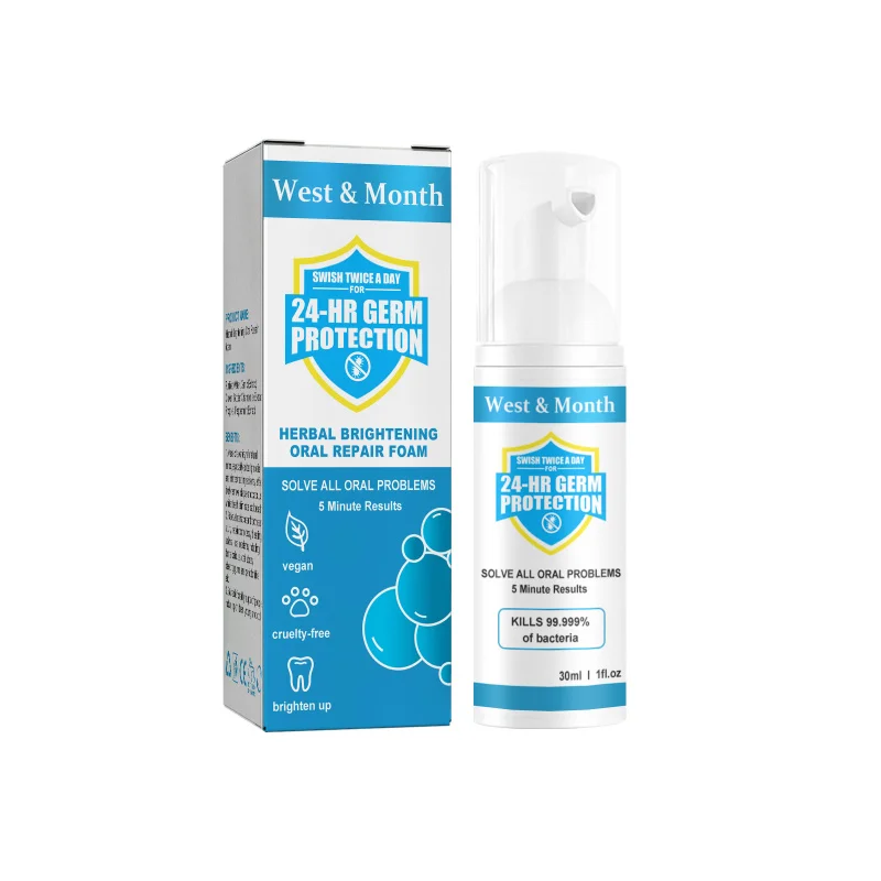 Herbal Teeth Whitening Mousse Toothpaste-Clean Oral Odor, Stains & Brighten Teeth, Foam Formula With Garlic & Chamomile Extracts
Herbal Teeth Whitening Mousse Toothpaste-Clean Oral Odor, Stains & Brighten Teeth, Foam Formula With Garlic & Chamomile Extracts