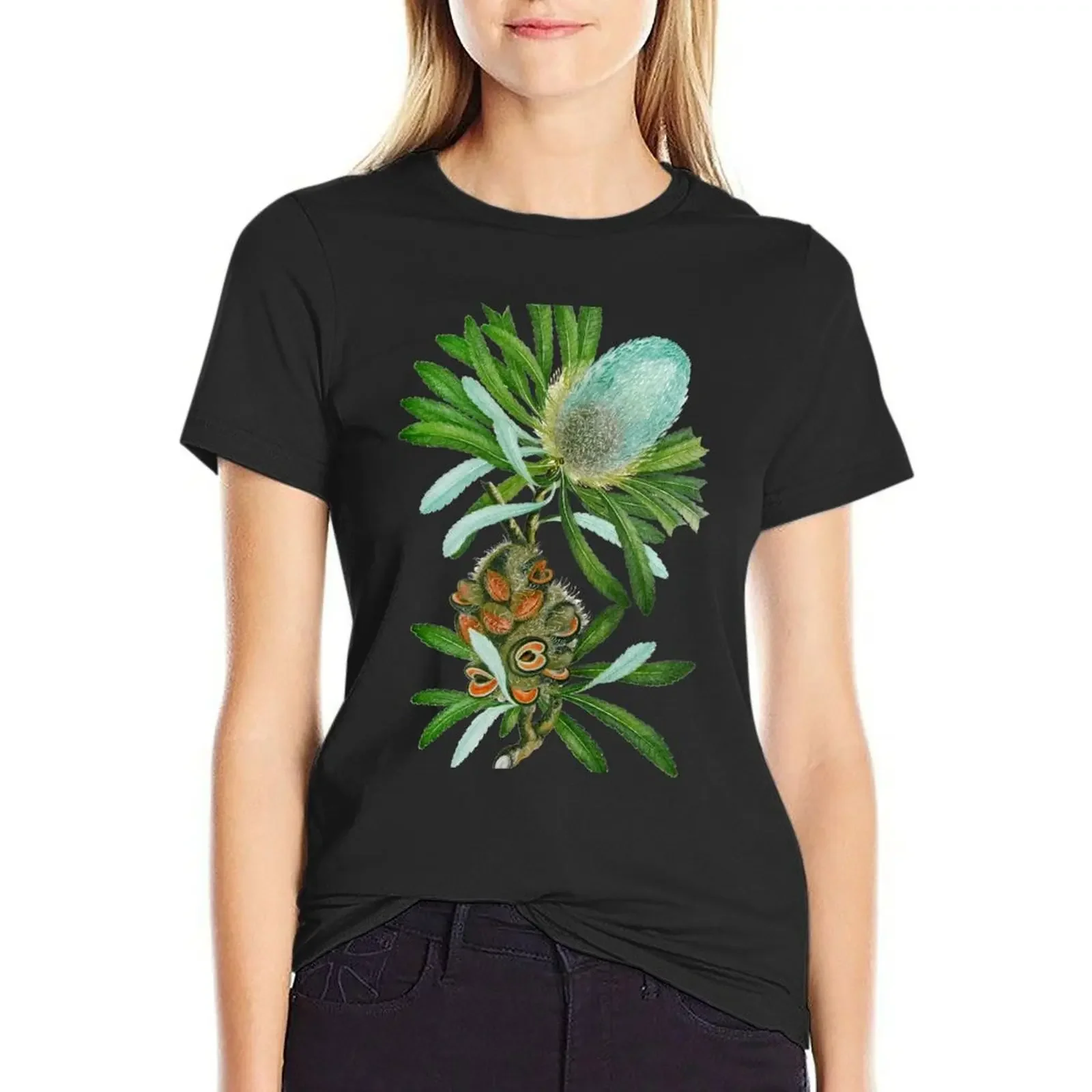 Banksia Flower T-Shirt customs design your own shirts graphic tees summer tops quick-drying tops Women
Banksia Flower T-Shirt customs design your own shirts graphic tees summer tops quick-drying tops Women