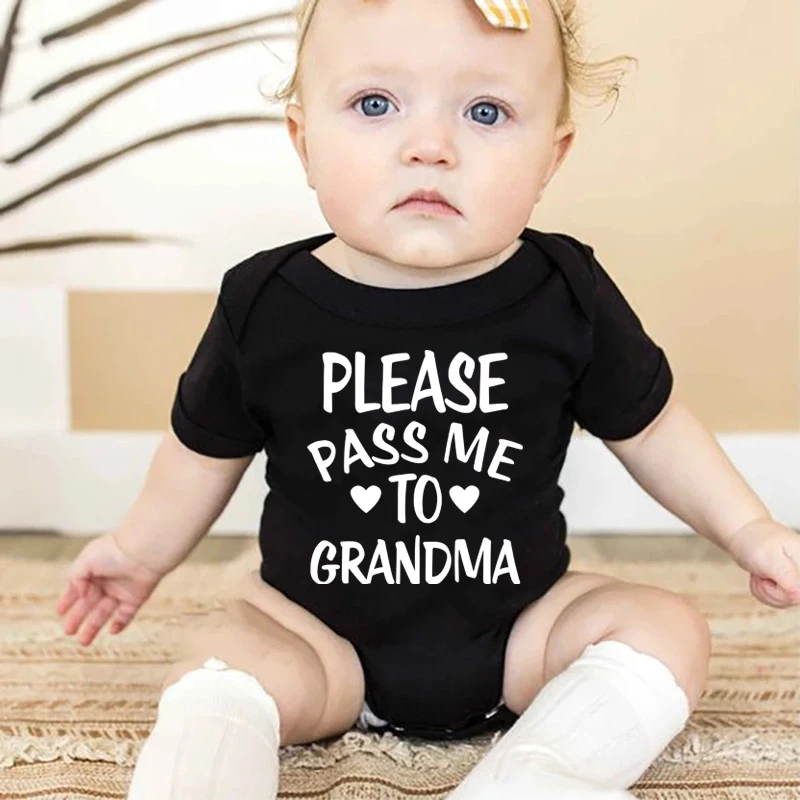 Please Pass Me To Grandma Printed Funny Newborn Onesies Cut Baby Girl Boy Clothes High Quality Infant Bodysuit Toddler Rompers
Please Pass Me To Grandma Printed Funny Newborn Onesies Cut Baby Girl Boy Clothes High Quality Infant Bodysuit Toddler Rompers