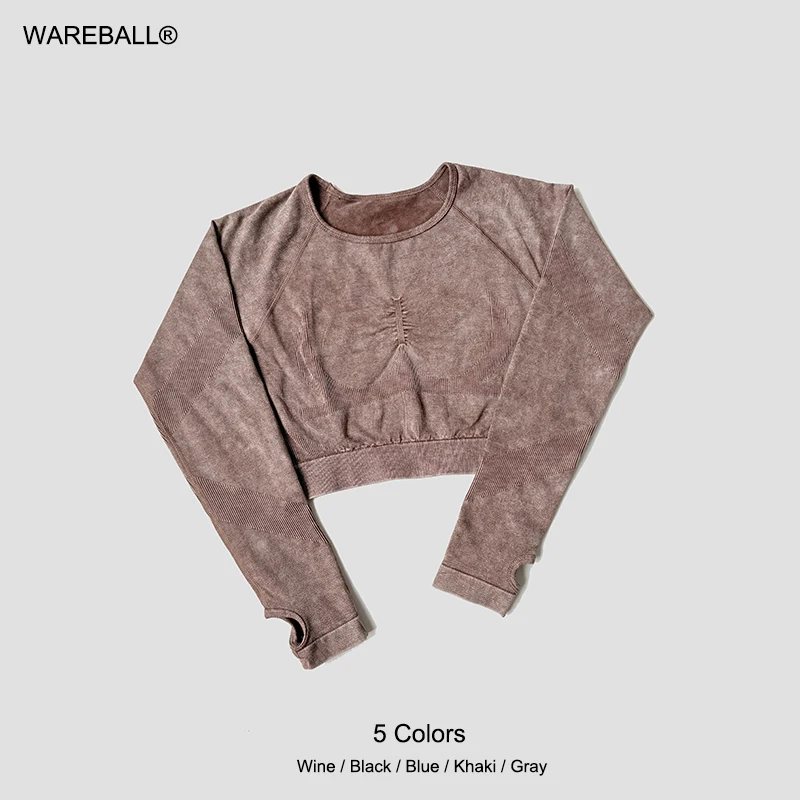WAREBALL женская футболка для йоги, бесшовная майка для тренировок, однотонная майка с круглым вырезом, рукав реглан, тренажерный зал, фитнес, спорт
WAREBALL женская футболка для йоги, бесшовная майка для тренировок, однотонная майка с круглым вырезом, рукав реглан, тренажерный зал, фитнес, спорт