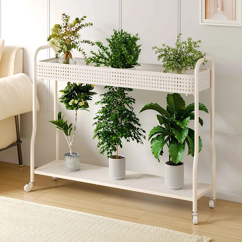 Storage Rack Balcony Iron Flower Living Room Floor Double-layer Indoor Wheeled Flower Pot Rack Indoor Plant Support 화분받침대 스탠드
Storage Rack Balcony Iron Flower Living Room Floor Double-layer Indoor Wheeled Flower Pot Rack Indoor Plant Support 화분받침대 스탠드