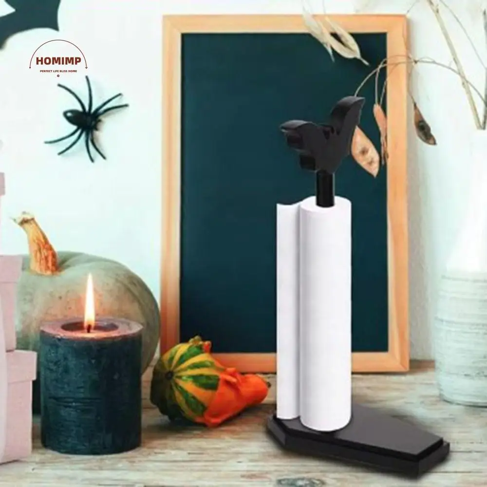 Gothic Bat Tissue Holder Coffin Shape Base Acrylic Halloween Paper Towel Stand Black Punch-free Paper Towel Rack Countertop
Gothic Bat Tissue Holder Coffin Shape Base Acrylic Halloween Paper Towel Stand Black Punch-free Paper Towel Rack Countertop