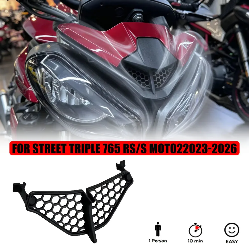 NewMotorcycle Front Fairing Protective Decorative Mesh Vent Screen Cover Trim For Triumph Street Triple 765 RS/S Moto2 2023-2026
NewMotorcycle Front Fairing Protective Decorative Mesh Vent Screen Cover Trim For Triumph Street Triple 765 RS/S Moto2 2023-2026