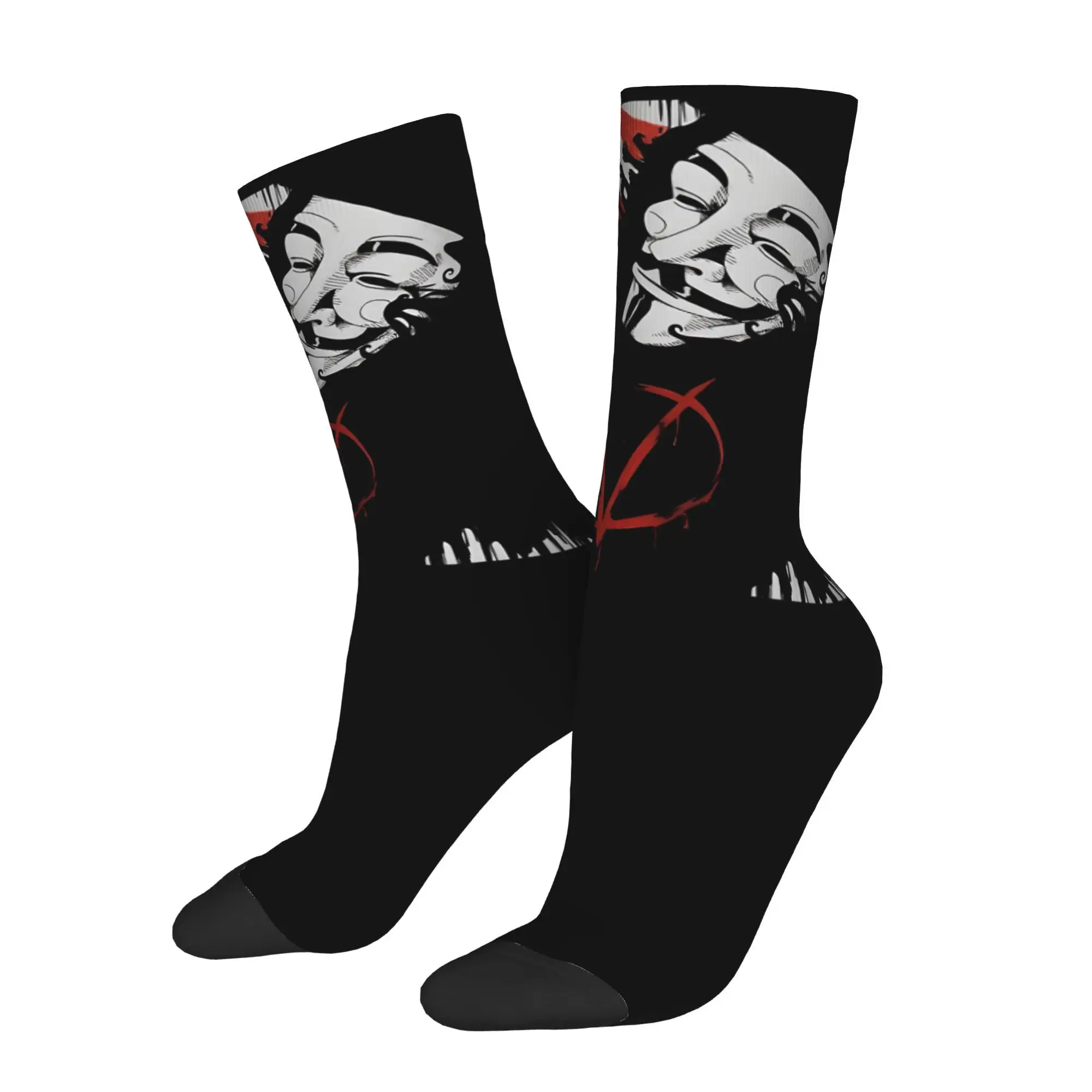 Мужские велосипедные носки V for Vendetta в маске, всесезонные дышащие спортивные носки для экипажа на весну, лето, осень-зиму
Мужские велосипедные носки V for Vendetta в маске, всесезонные дышащие спортивные носки для экипажа на весну, лето, осень-зиму