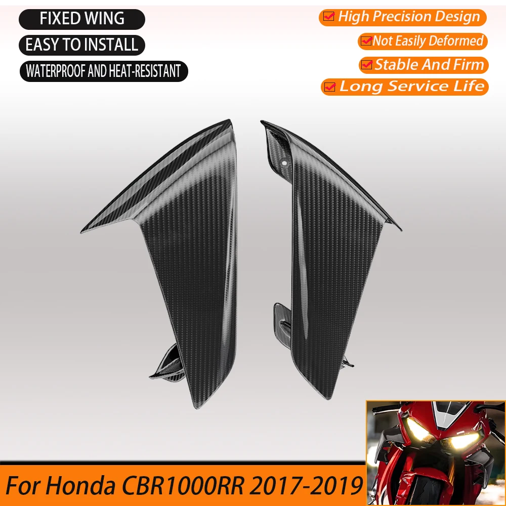 100% Carbon Fiber/ABS Injection Molded Fixed Wind Suitable For Honda CBR1000RR 2017-2020 Motorcycle Aerodynamic Side Wing Cover
100% Carbon Fiber/ABS Injection Molded Fixed Wind Suitable For Honda CBR1000RR 2017-2020 Motorcycle Aerodynamic Side Wing Cover
