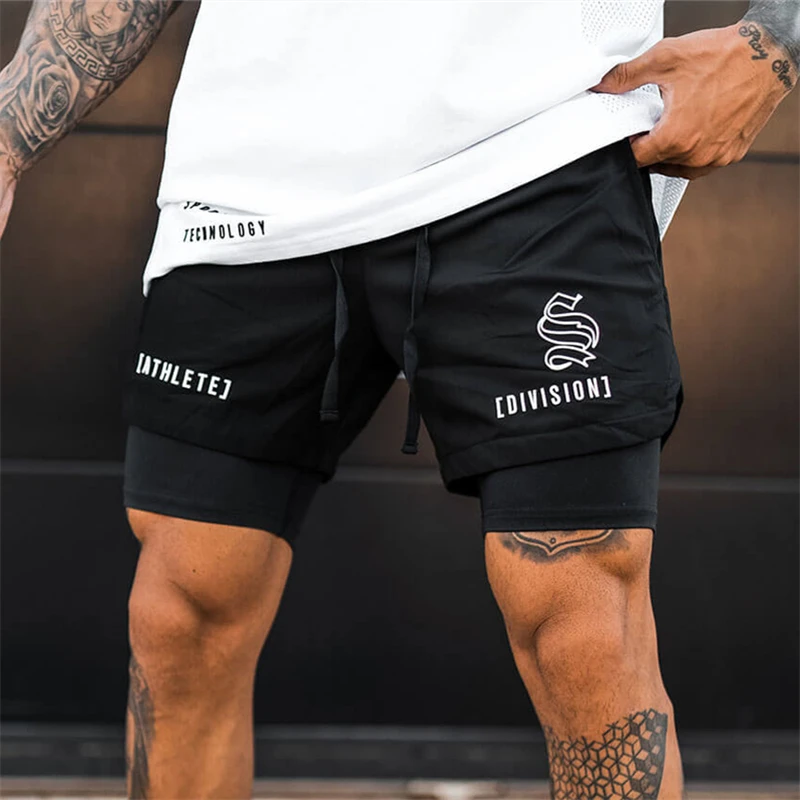 Black White 2 IN 1 Sport Running Mesh Breathable Shorts Men Double-deck Jogging Quick Dry GYM Shorts Fitness Workout Men Shorts
Black White 2 IN 1 Sport Running Mesh Breathable Shorts Men Double-deck Jogging Quick Dry GYM Shorts Fitness Workout Men Shorts