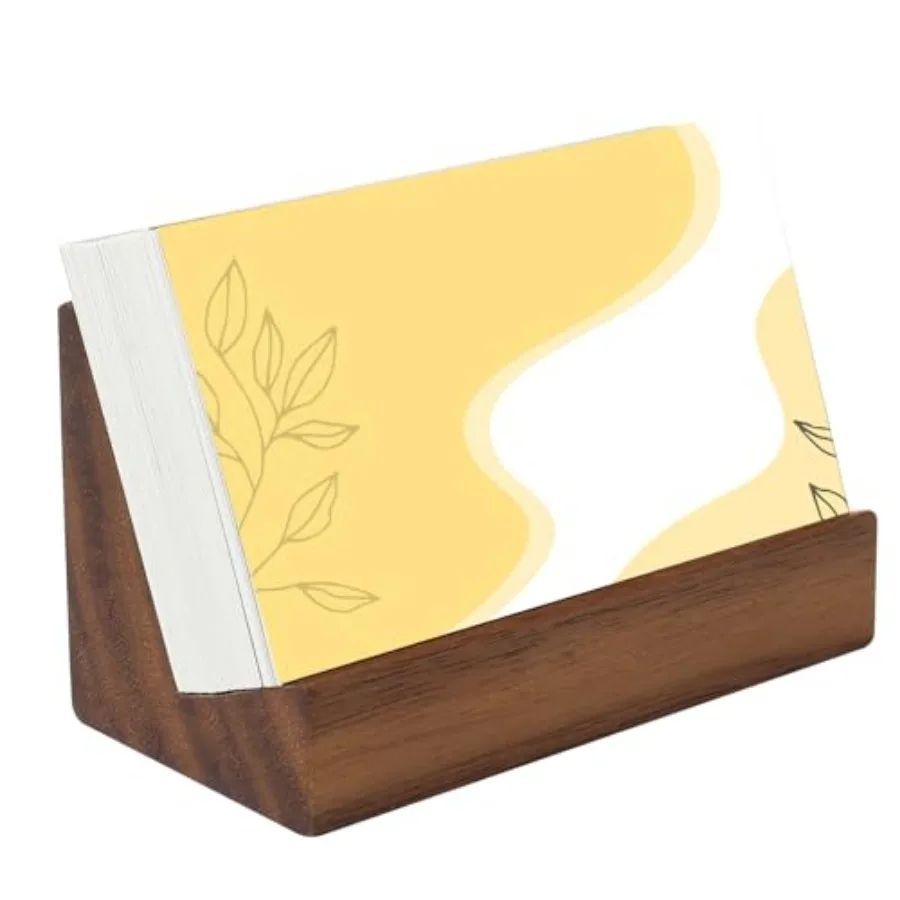 Wood Business Cards Holder for Desk Brown Wood Name Card Holder Desktop Business Card Display Holders for Office, Home
Wood Business Cards Holder for Desk Brown Wood Name Card Holder Desktop Business Card Display Holders for Office, Home