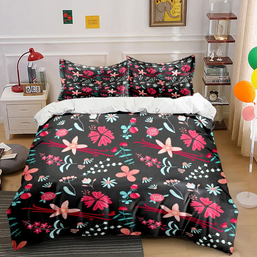 Colorful Hand-drawn Floral Pattern Print Bedding Set 1 Duvet Cover 2 Pillowcases for Adult and Children Luxury Gift Full Size
Colorful Hand-drawn Floral Pattern Print Bedding Set 1 Duvet Cover 2 Pillowcases for Adult and Children Luxury Gift Full Size