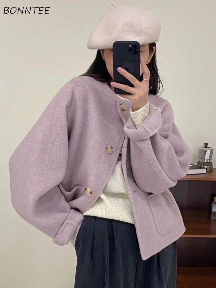 Wool Blends Women Loose Gentle Warm Autumn Winter Coat Basic French Style Elegant Cozy Commuter High Street All-match Popular
Wool Blends Women Loose Gentle Warm Autumn Winter Coat Basic French Style Elegant Cozy Commuter High Street All-match Popular