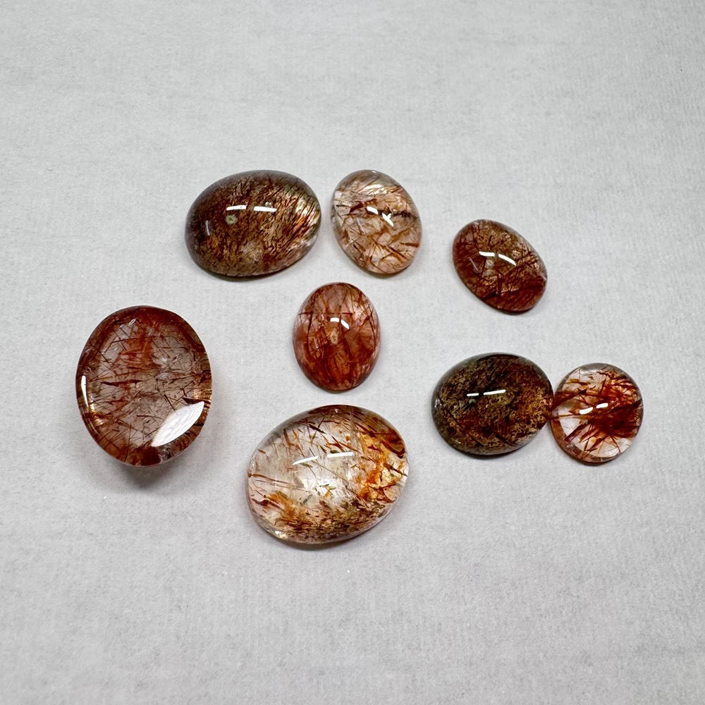 Wholesale 10pcs/pack Natural Red Copper Rutilated Quartz Crystal Bead Cabochon 10-20mm Mixed Size Gemstone Jewelry Ring Face
Wholesale 10pcs/pack Natural Red Copper Rutilated Quartz Crystal Bead Cabochon 10-20mm Mixed Size Gemstone Jewelry Ring Face