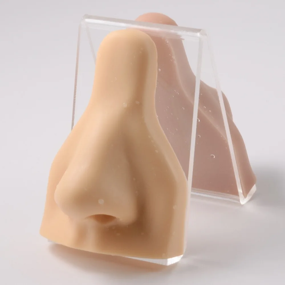 Piercing Tool Human Nose Model Rack Lightweight Black Silicone Nose Model Nude Soft Nose Stud Display Stand Crafts DIY
Piercing Tool Human Nose Model Rack Lightweight Black Silicone Nose Model Nude Soft Nose Stud Display Stand Crafts DIY