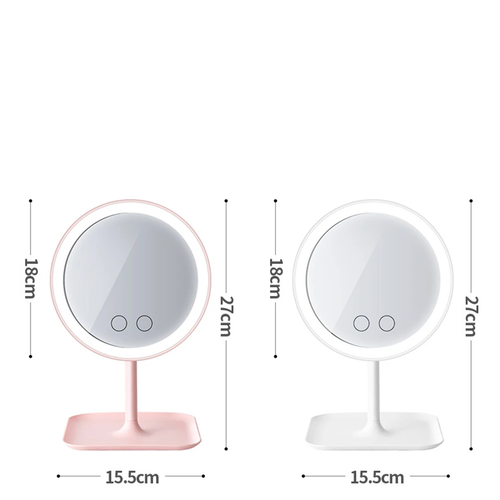 LED Makeup Mirror Fashion Vanity with Light for Tabletop Bedroom Bathroom White Color Stylish Desk Decor
LED Makeup Mirror Fashion Vanity with Light for Tabletop Bedroom Bathroom White Color Stylish Desk Decor
