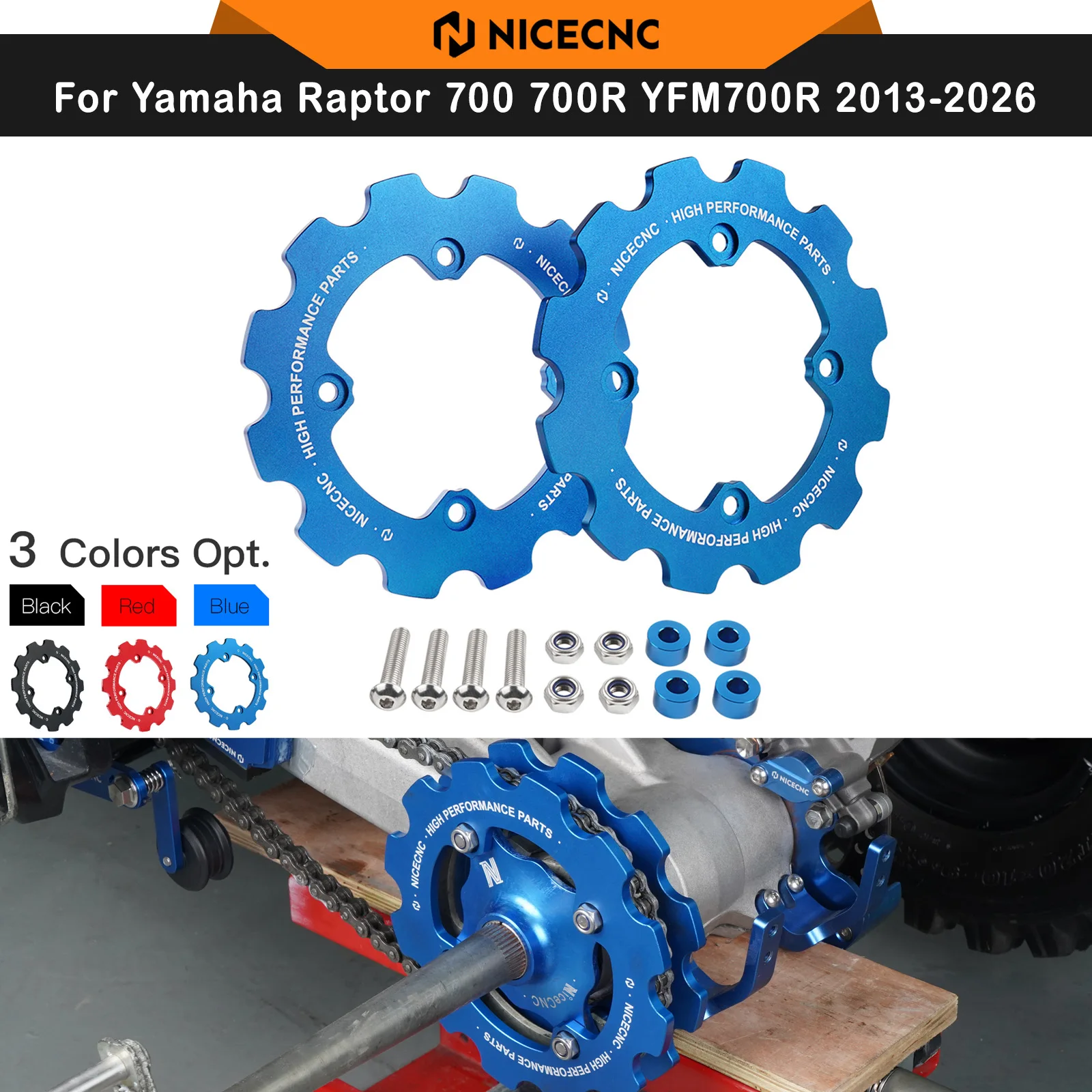 NICECNC for Raptor 700 700R Dual Sprocket Guard for Yamaha YFM700 2013-2026 2006-2011 YFM700R 2012-2026 Aluminum ATV Accessories
NICECNC for Raptor 700 700R Dual Sprocket Guard for Yamaha YFM700 2013-2026 2006-2011 YFM700R 2012-2026 Aluminum ATV Accessories